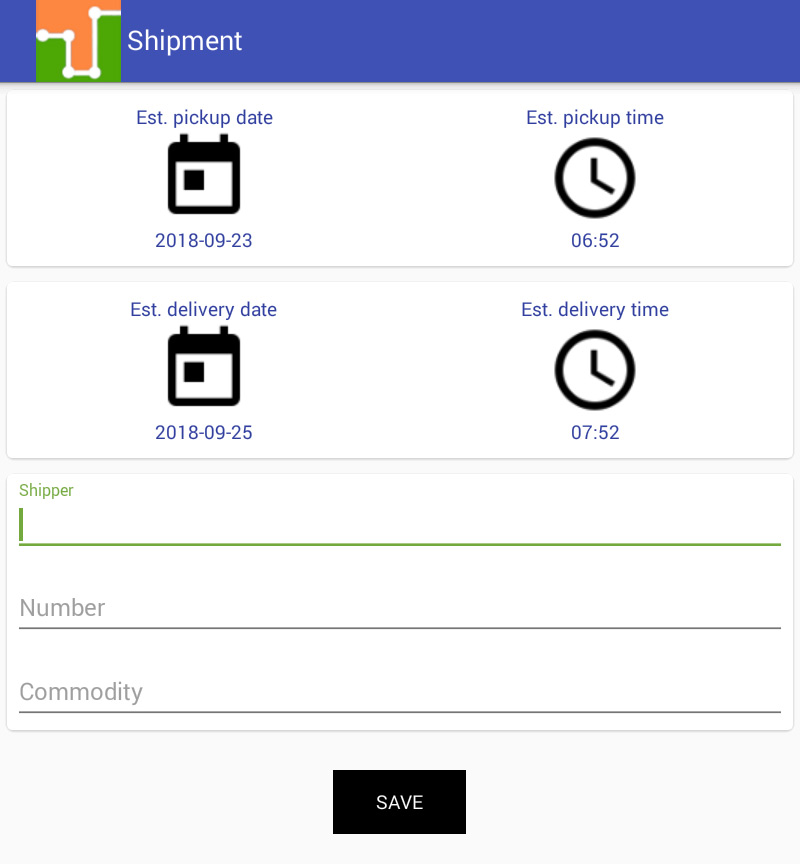 Shipment Info